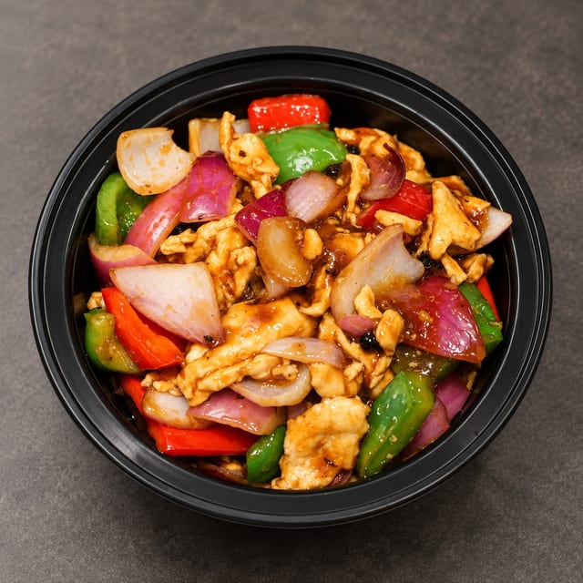 Spicy Black Bean Sauce (lunch).