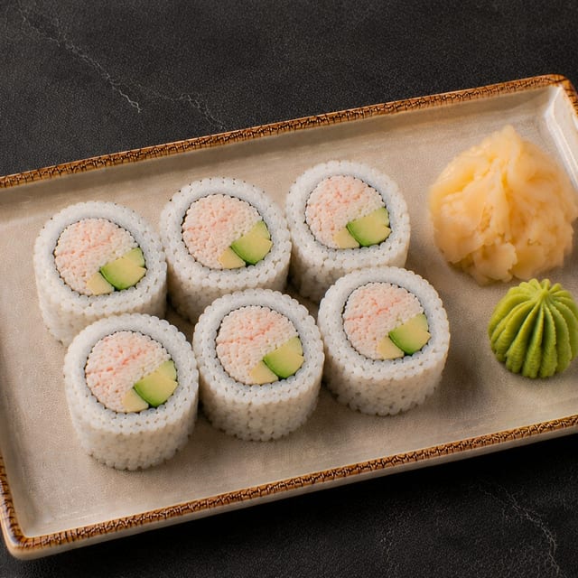Fresh Crab California Roll.