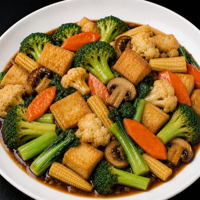 Mixed Vegetable With Tofu.