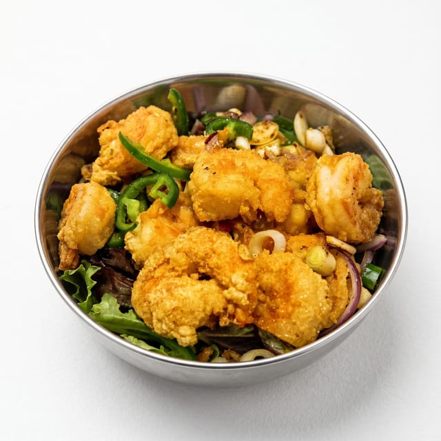 Spicy Salt & Pepper with Jumbo Shrimp.