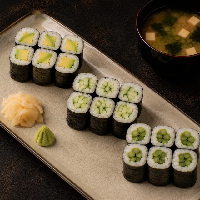 Vegetable Roll Combo.