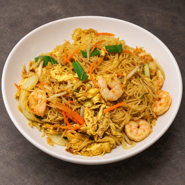 Singapore Noodles with Curry (lunch).