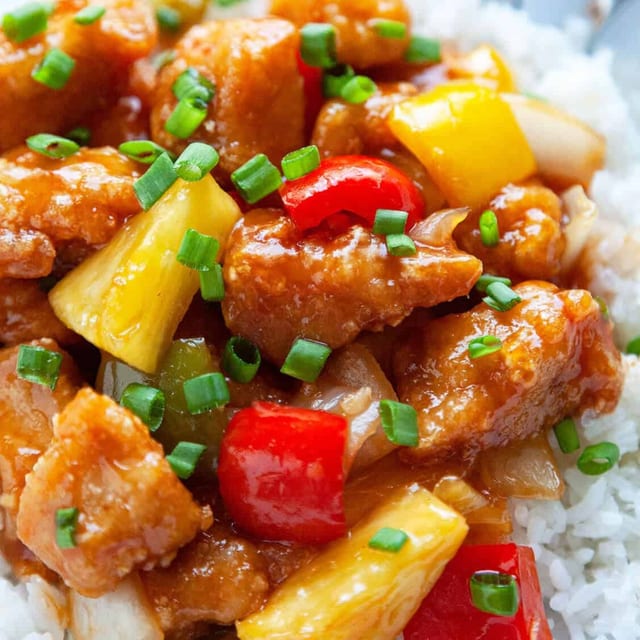 Sweet & Sour Chicken.