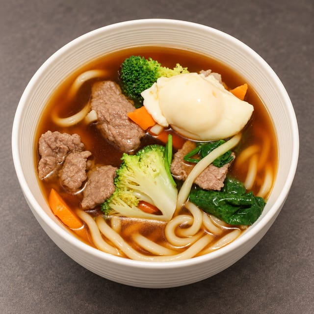 Japanese Udon Noodle Soup.