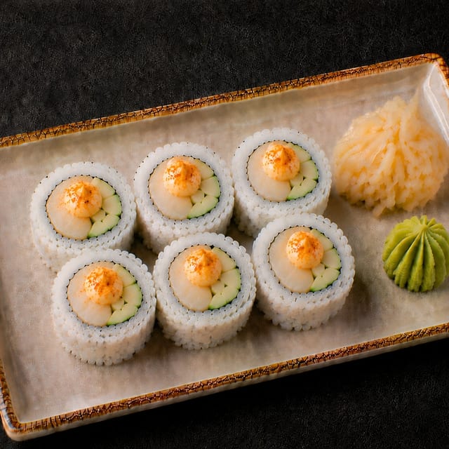 Spicy Scallop Roll.