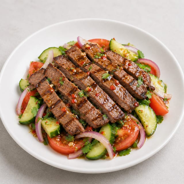 Grilled Beef Salad.