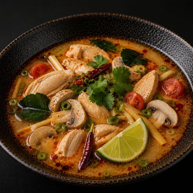 Tom Yum Gai Soup.