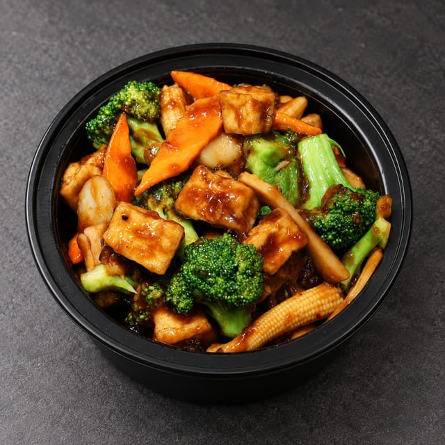 Tofu & Mixed Vegetables (lunch).