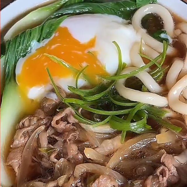 Japanese Udon Noodle Soup.
