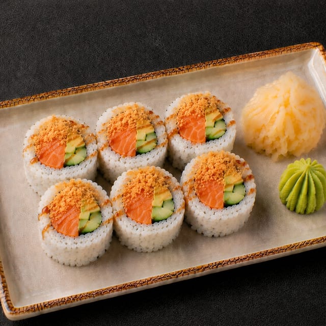 Crunchy Salmon Roll.