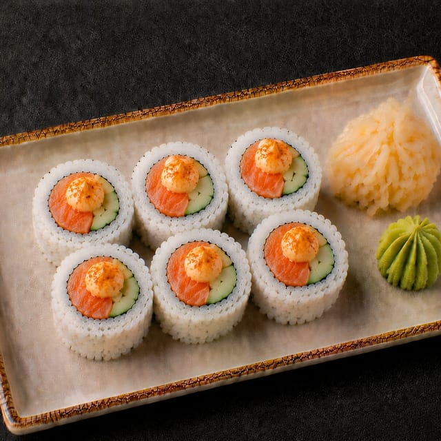 Spicy Salmon Roll.