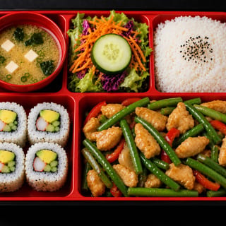 String Beans Bento